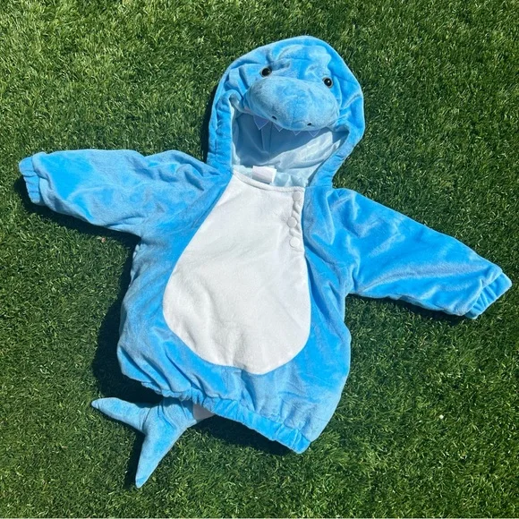 Baby Shark Halloween Costume Pullover Top 12-18M (Months) Hyde & EEK! Plush Blue - Picture 2 of 13